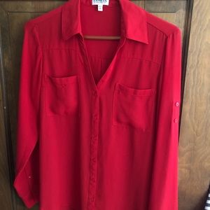 Long sleeve portofino button up